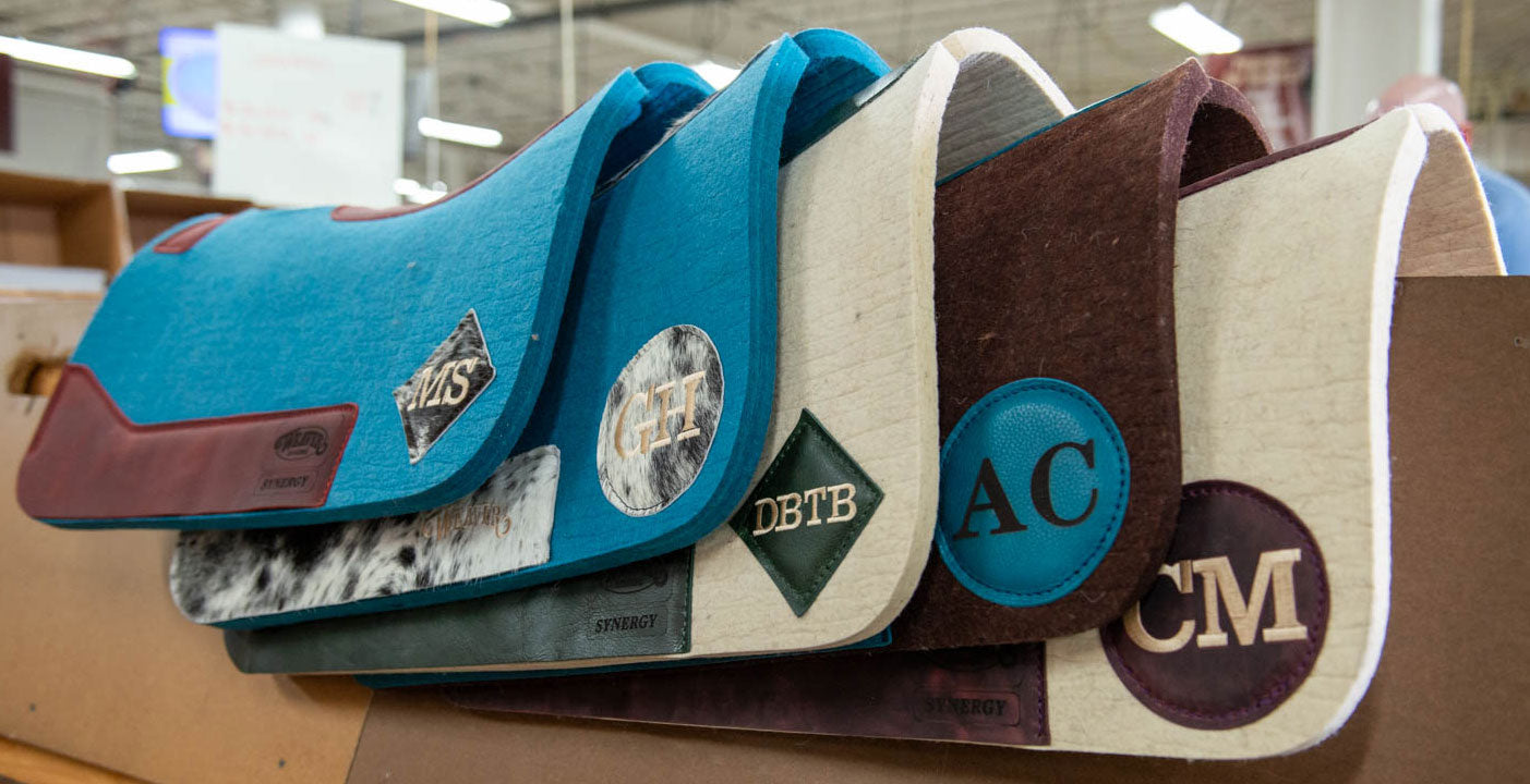 Personalized western saddle pad sale