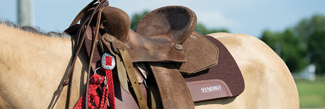 Wool Felt Saddle Pad on a horse