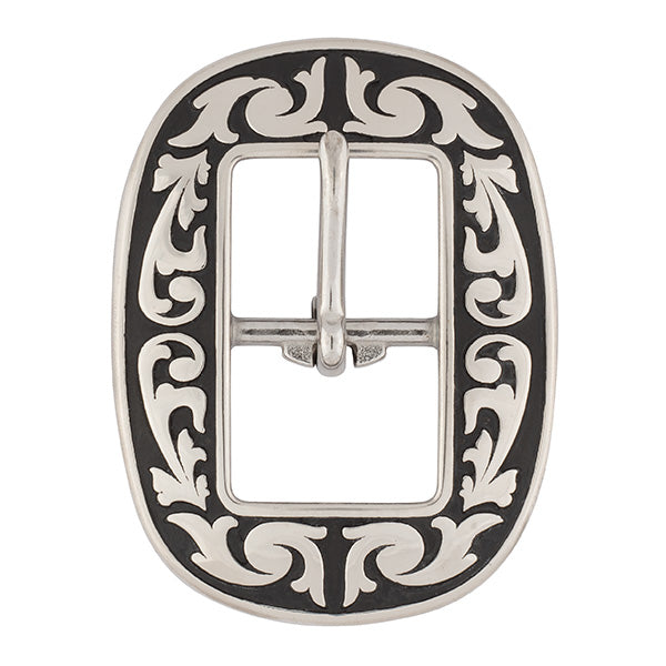 04420 Horse Shoe Brand Floral Buckle, 3/4"