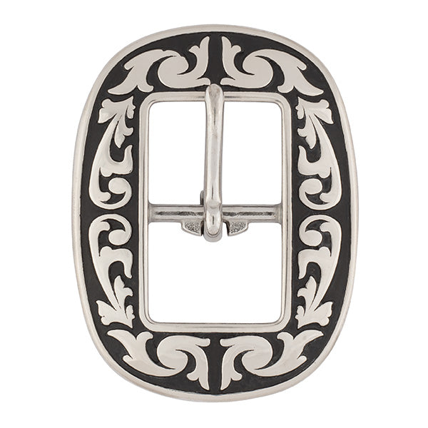 04420 Horse Shoe Brand Floral Buckle, 5/8"