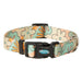 Patterned Adjustable Snap-N-Go Dog Collar, Retro Flower