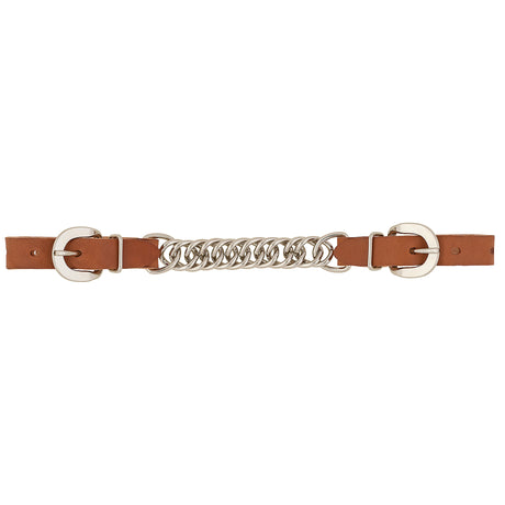 Horizons Harness Leather,  4-1/2" Single Flat Link Chain Curb Strap