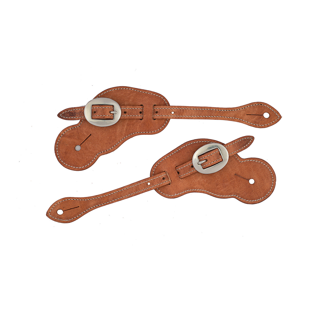 Buckaroo Harness Leather Spur Straps, Russet