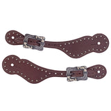 Ladies' Oiled Harness Leather Spur Straps