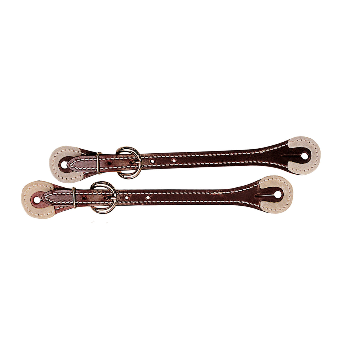 Spur Straps with Rawhide Corners