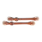 Spur Straps with Rawhide Corners
