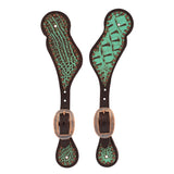 Turquoise Croc Regular Spur Straps