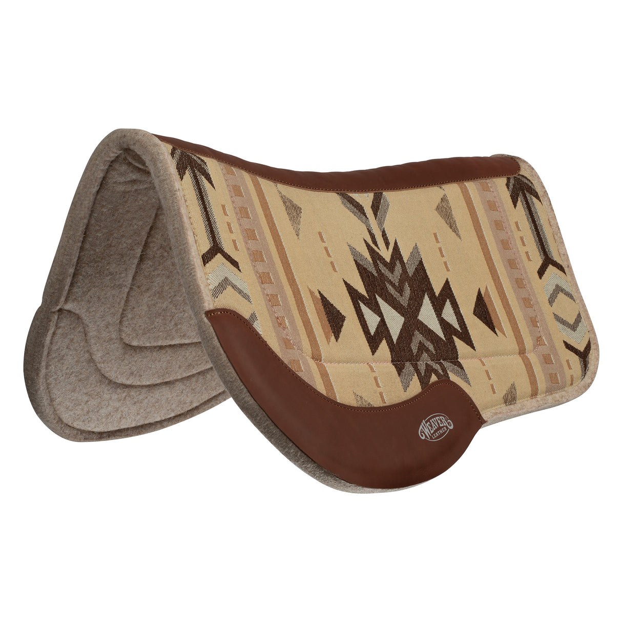 All Purpose Trail Gear Contoured Wool Blend Felt Saddle Pad