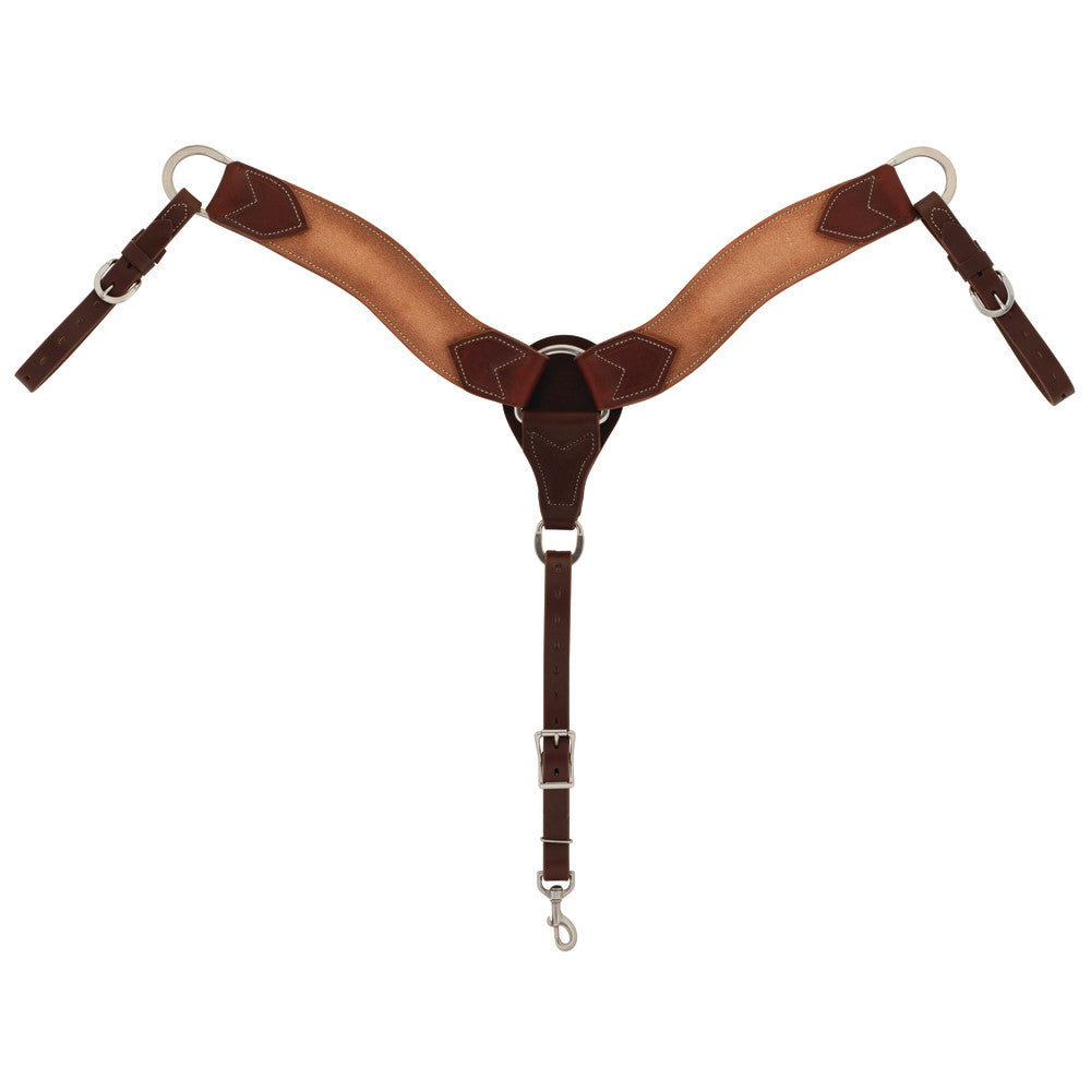 Rough Out Roper Breast Collar, Oiled Canyon Rose