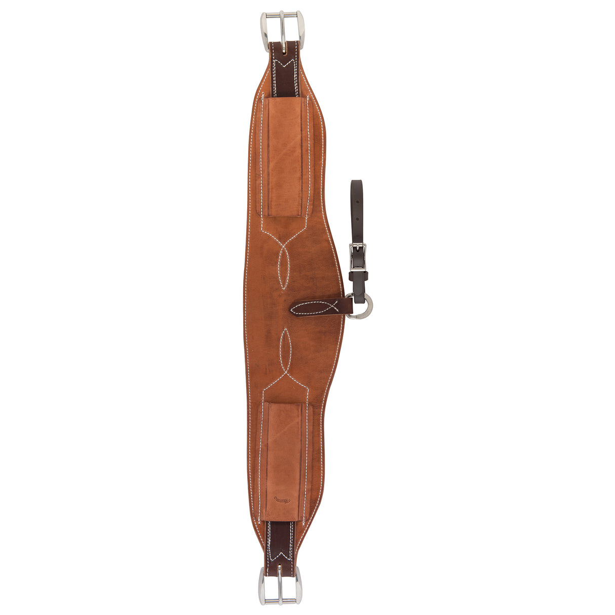 Heavy-Duty Roper Back Cinch, Complete, Russet, 6"