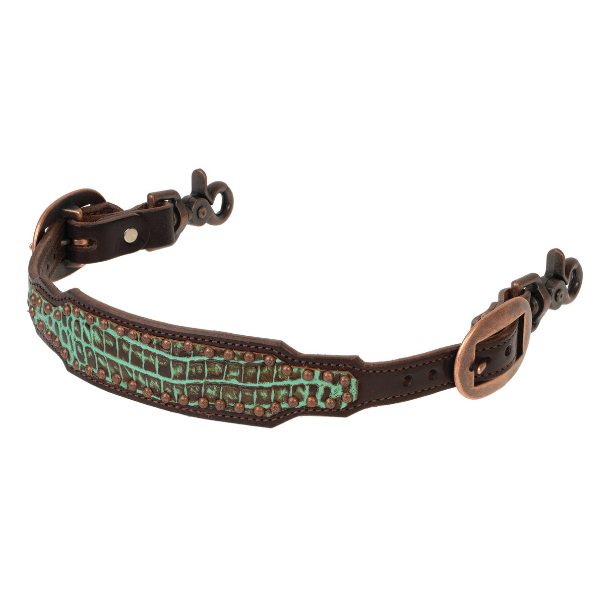 Turquoise Croc Wither Strap