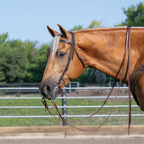 Turquoise Cross Skirting Leather 5/8" Browband Headstall