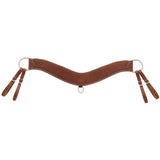 Turquoise Cross Steer Breast Collar with Tooled Border