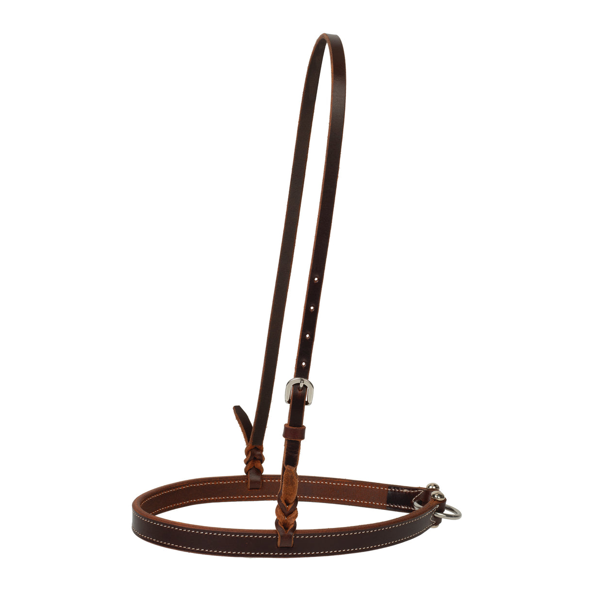 Buffalo Leather Noseband, Burgundy