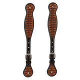 Floret Tooled Spur Straps