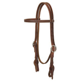 Working Tack Quick Change Single-Ply Headstall, Leather Tab Ends