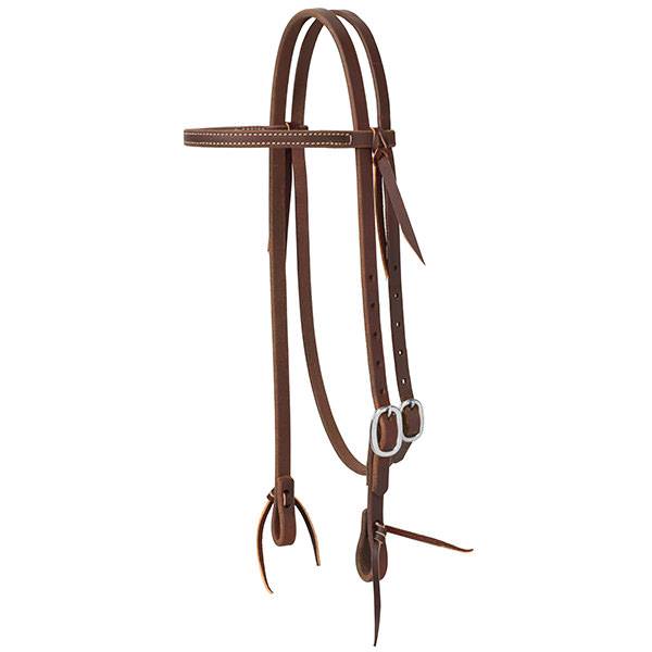 Working Tack Single-Ply One Buckle Headstalls with Tie Ends