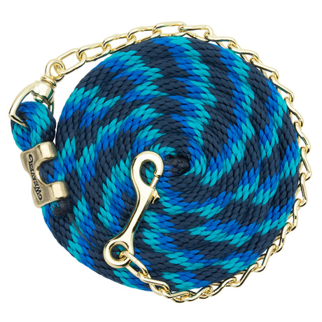 Poly Lead Rope with Brass Plated Swivel Chain