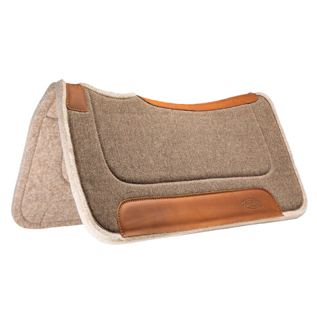 Contoured Jute Wool Blend Felt Saddle Pad