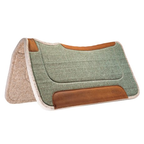 Contoured Jute Wool Blend Felt Saddle Pad