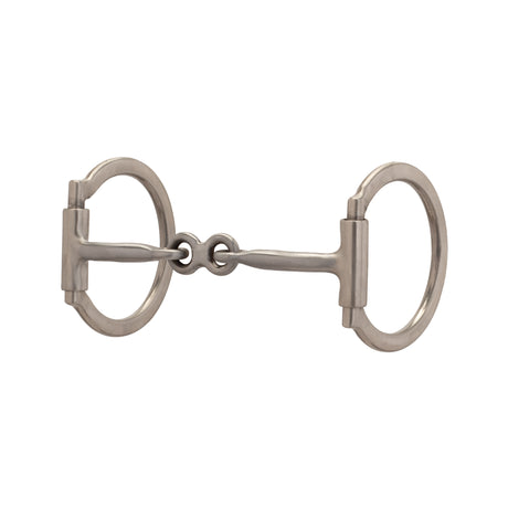 Pro Series  Offset D-Ring Snaffle Bit, Brushed Stainless