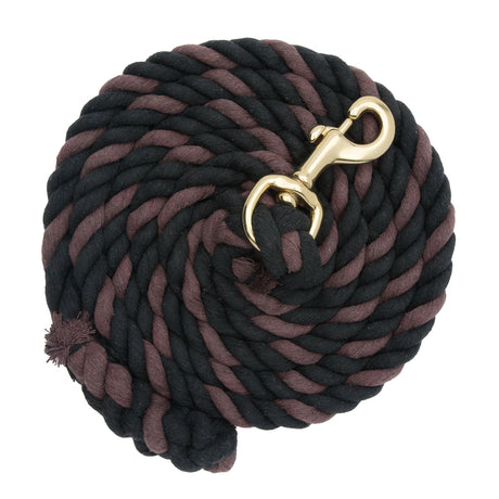 Cotton Lead Rope with Brass Plated 225 Snap, 5/8" x 10'