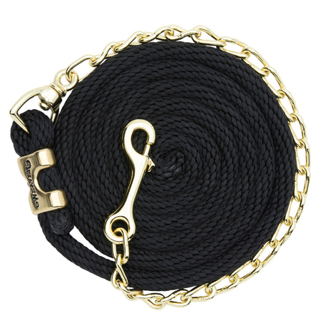 Poly Lead Rope with Brass Plated Swivel Chain