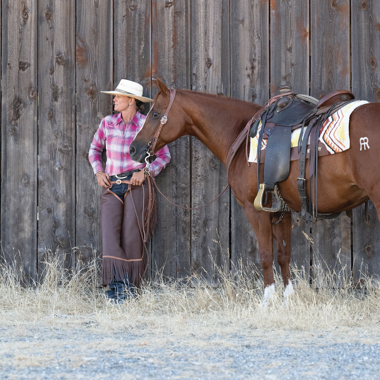 Synergy® 100% Mohair 27-Strand Roper Cinch, Navy/Natural