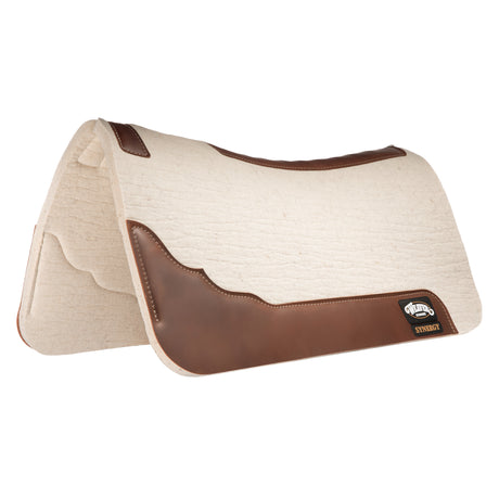 Synergy Contoured Steam Pressed 100% Merino Wool Felt Performance Saddle Pad