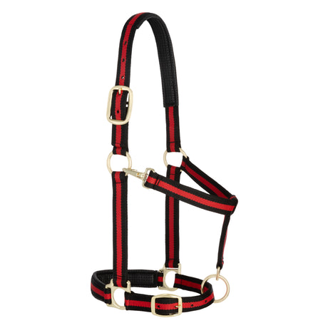 Padded Adjustable Chin and Throat Snap Halter, Striped