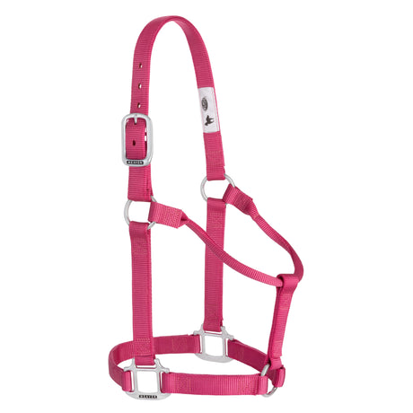 Original Non-Adjustable Nylon Halter, Chrome Plated Hardware, Average