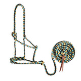 Braided Rope Halter with 10' Lead