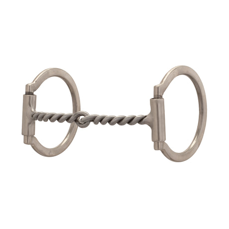 Pro Series  Offset D-Ring Snaffle Bit, Brushed Stainless