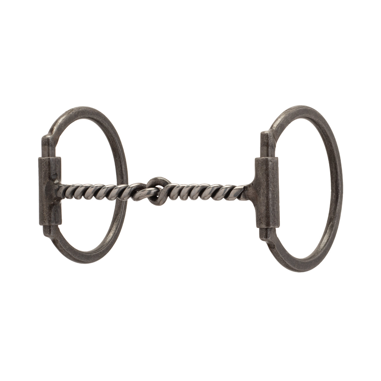 Pro Series  Offset D-Ring Snaffle Bit, Buffed Black