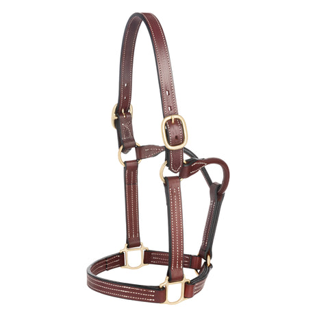 1" Thoroughbred Halter without Snap, Mahogany, Horse