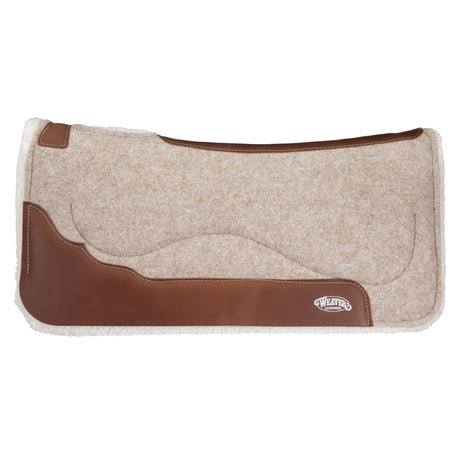 Gel Contoured Wool Blend Felt Saddle Pad, 1" Thick