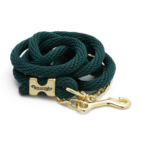 Poly Lead Rope with Brass Plated Swivel Chain