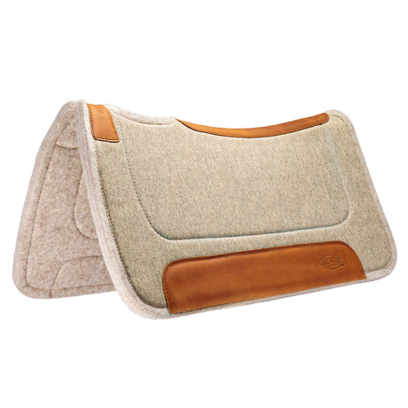 Contoured Jute Wool Blend Felt Saddle Pad