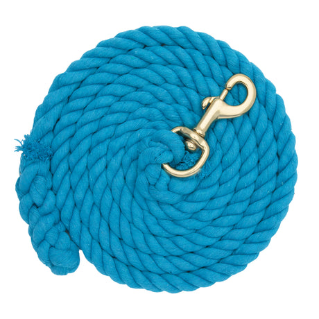 Cotton Lead Rope with Brass Plated 225 Snap, 5/8" x 10'