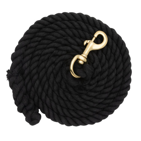 Cotton Lead Rope with Brass Plated 225 Snap, 5/8" x 10'