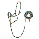 Braided Rope Halter with 10' Lead