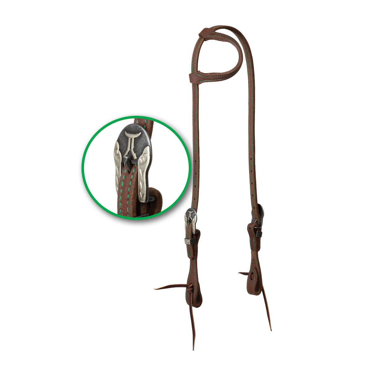 Synergy® Harness Leather Headstall with Designer Hardware