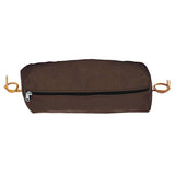 Rectangular Nylon Cantle Bag, Brown