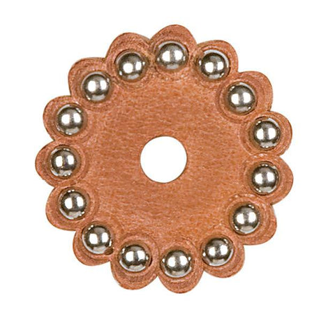 Replacement Leather Rosettes, Russet Harness