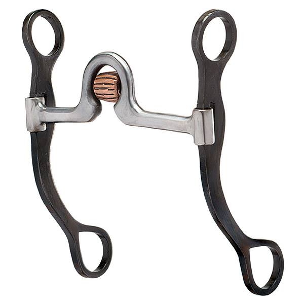 Pro Series Offset D-Ring Snaffle Bit, Brushed Stainless