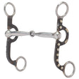 Professional Antiqued Argentine Bit, 5" Sweet Iron Polished Snaffle Mouth