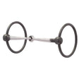 Ring Snaffle Bit with 5" Sweet Iron Snaffle Mouth with Copper Inlay