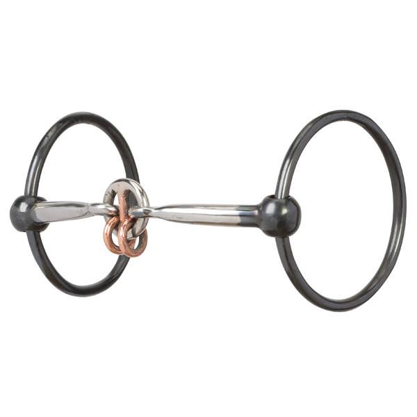 Pro Series Offset D-Ring Snaffle Bit, Brushed Stainless