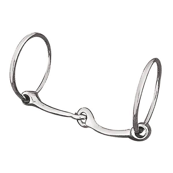 Pro Series Offset D-Ring Snaffle Bit, Brushed Stainless