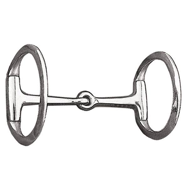 Pro Series Offset D-Ring Snaffle Bit, Brushed Stainless